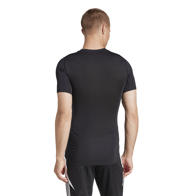 adidas Techfit Funktionsshirt Kurzarm Herren - schwarz