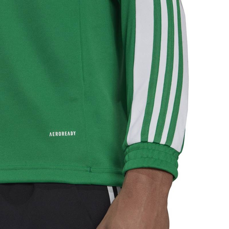 adidas Squadra 21 Men's Football Training Top 1/4 Zip Green GP6473
