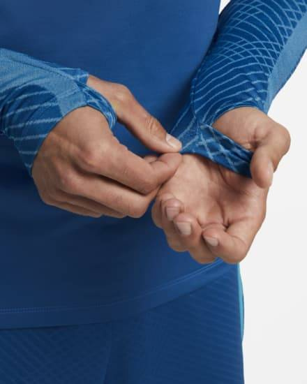 Bluza Piłkarska Męska Nike Dri-FIT Strike Drill Top 1/4 Zip Niebieska DH8732-407