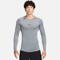 Koszulka Termoaktywna treningowa Nike Pro Longsleeve szara FB7919-084 długi rękaw