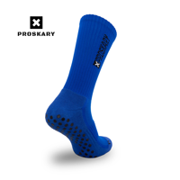 Proskary Antirutsch Trainingssocken Blau – Grip Socken