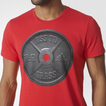 adidas Weightlifting Graphic Tee Men’s Training T-Shirt Red AY6934