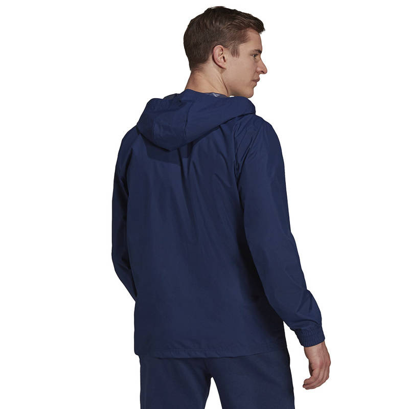 Kurtka Treningowa Piłkarska Męska adidas Entrada 22 All Weather z Kapturem H57472
