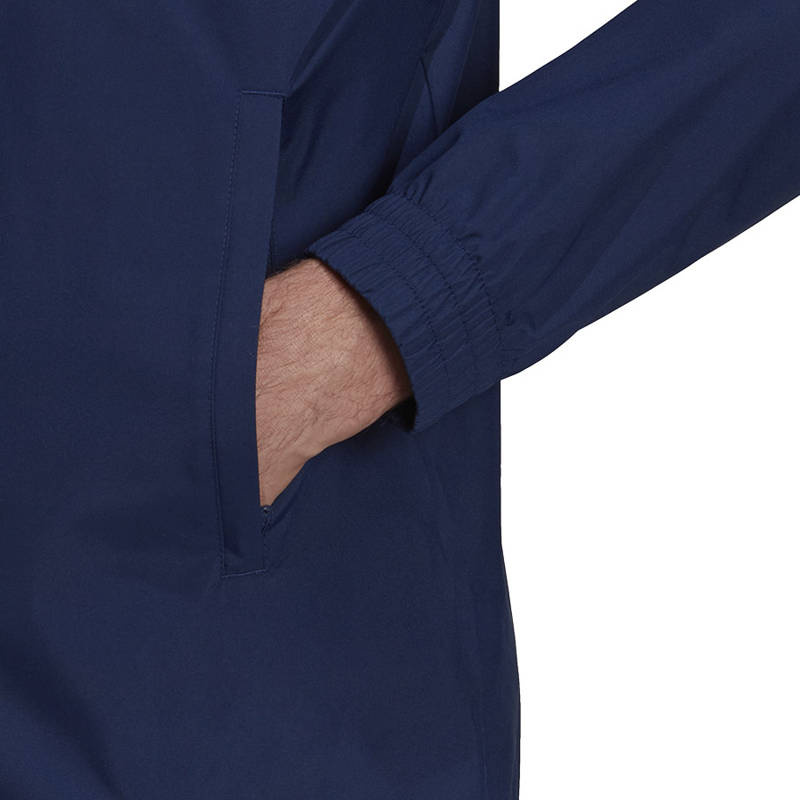 Kurtka Treningowa Piłkarska Męska adidas Entrada 22 All Weather z Kapturem H57472