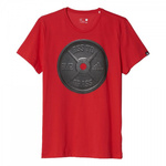 adidas Weightlifting Graphic Tee Herren Trainingsshirt Rot AY6934