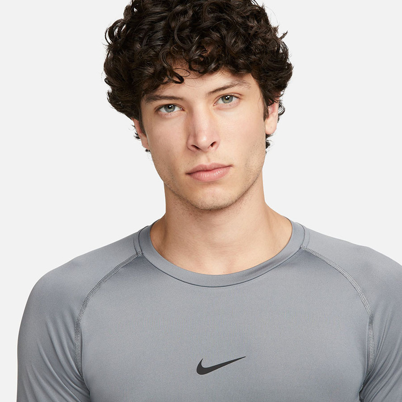 Koszulka Termoaktywna treningowa Nike Pro Longsleeve szara FB7919-084 długi rękaw