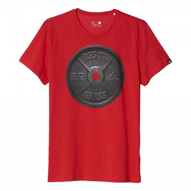 Koszulka Treningowa Męska adidas Weightlifting Graphic Tee Czerwona AY6934