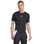 adidas Techfit Funktionsshirt Kurzarm Herren - schwarz