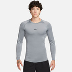 Koszulka Termoaktywna treningowa Nike Pro Longsleeve szara FB7919-084 długi rękaw