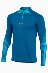 Bluza Piłkarska Męska Nike Dri-FIT Strike Drill Top 1/4 Zip Niebieska DH8732-407