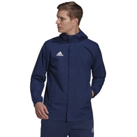 Kurtka Treningowa Piłkarska Męska adidas Entrada 22 All Weather z Kapturem H57472